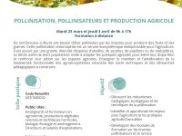 Formation "Pollinisation, pollinisateurs  et production agricole"